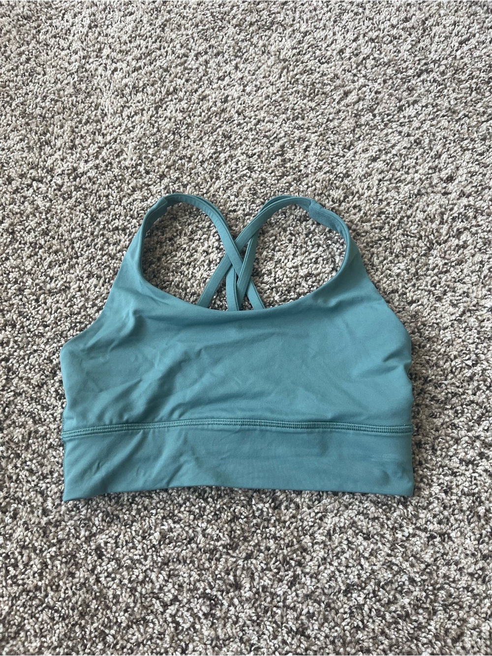 Women’s Teal Crossback Sports Bra - Comfortable Support